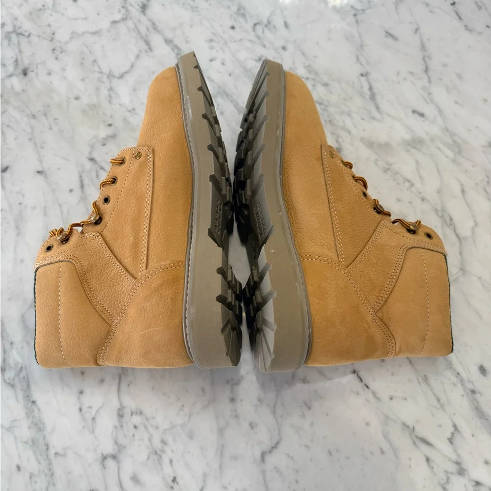 NWT Texas Steer Steel Toe Tan Leather Men's Work Boots Size 11 - Picture 7 of 10